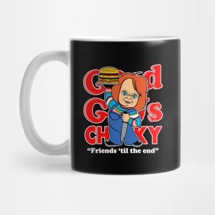 Evil Doll Burger Mug